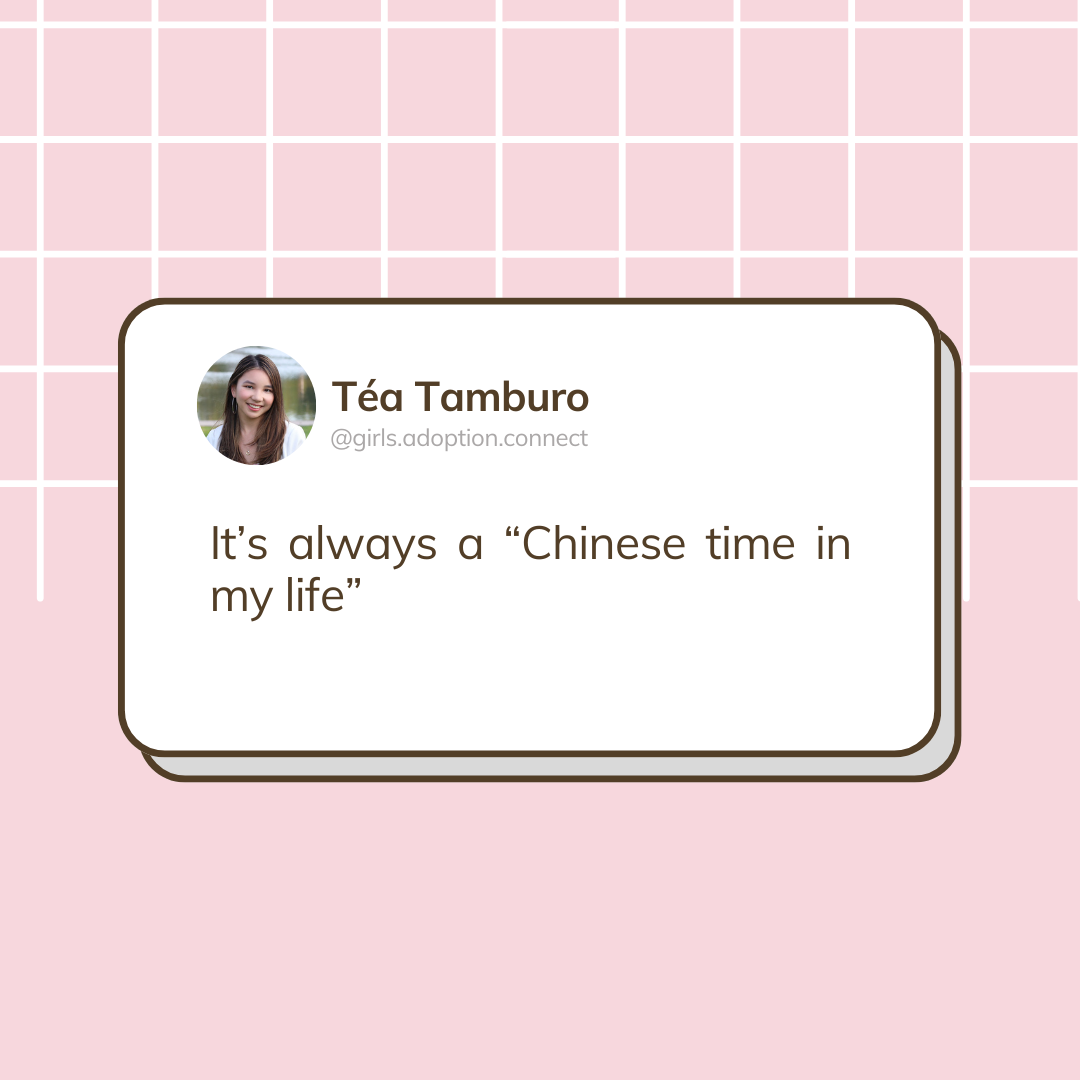 It’s always a 'Chinese time in my life'